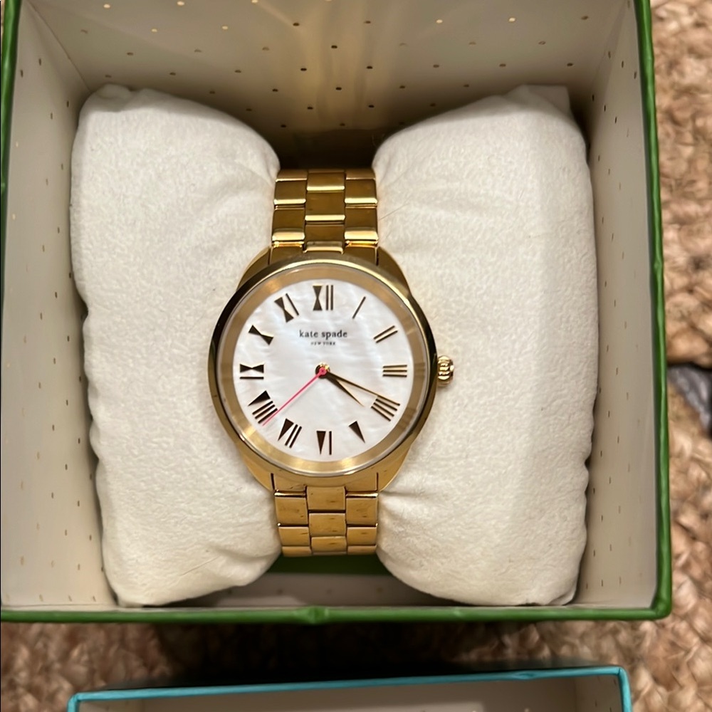 Kate Spade Gold Watch with Mother of Pearl face - Picture 6 of 7